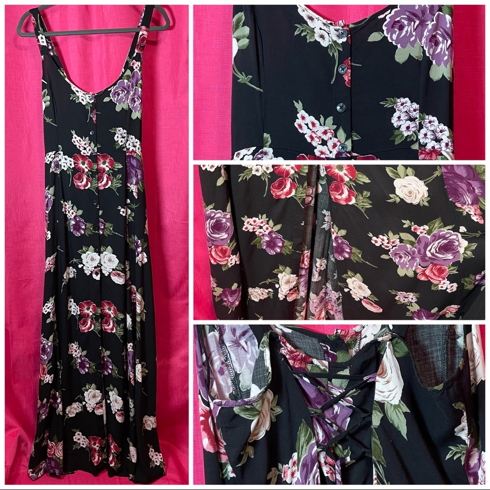 🌹 LOTTIE & HOLLY FLORAL MAXI DRESS L